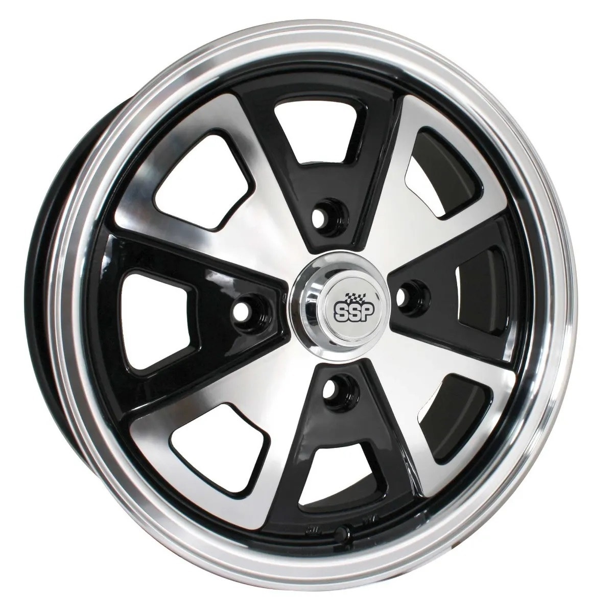 914 Style Alloy Wheel, Black Polished, 5.5x15, 4x130, ET35