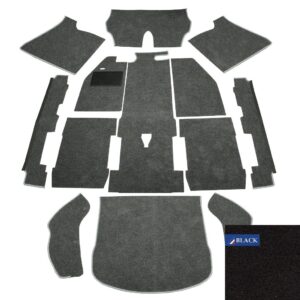 Carpet Set for Left Hand Drive Black 1303