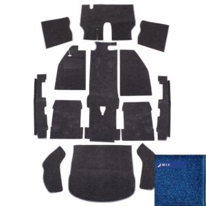 Carpet Set for Left Hand Drive Blue
