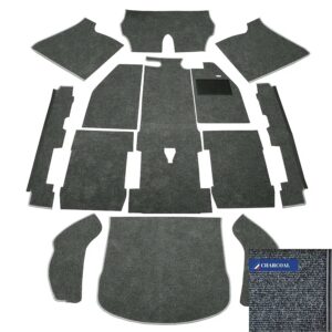 Carpet Set for Left Hand Drive, Charcoal
