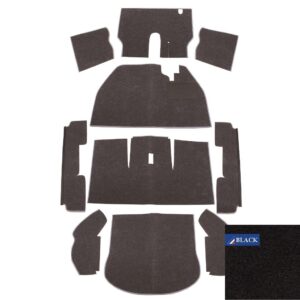 Carpet Set for Right Hand Drive Black
