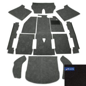 Carpet Set for Right Hand Drive Black 1303