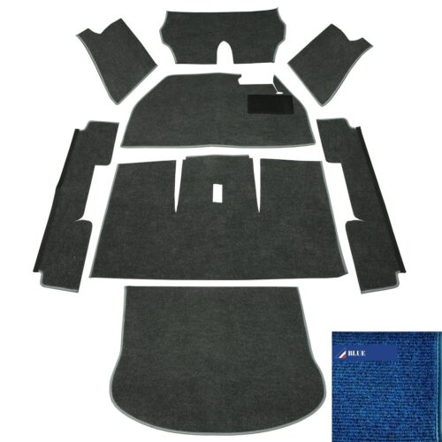 Carpet Set for Right Hand Drive Blue 1302