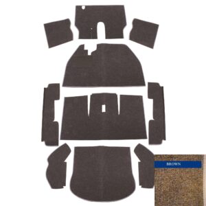 Carpet Set for Right Hand Drive, Brown