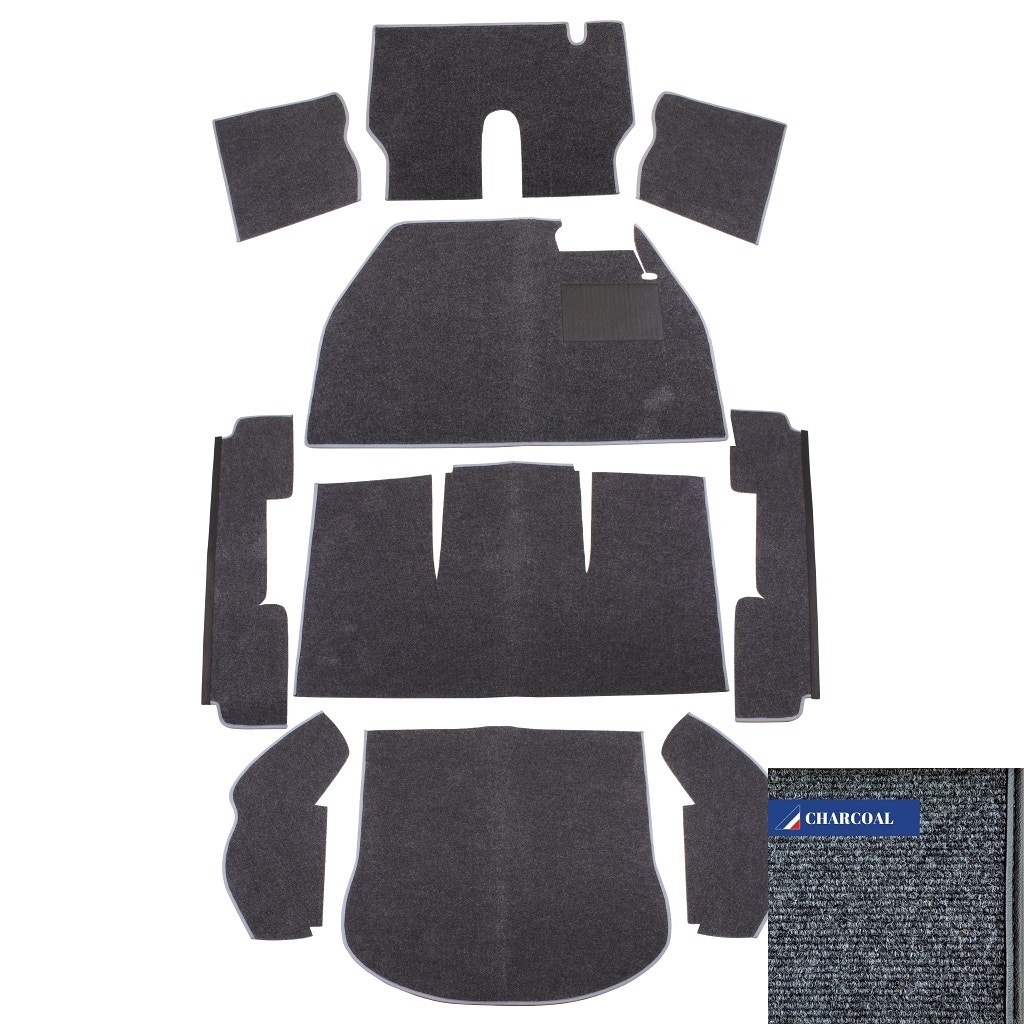 Carpet Set for Right Hand Drive, Charcoal