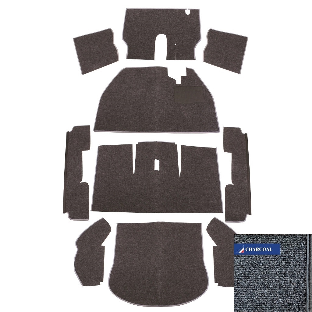 Carpet Set for Right Hand Drive Charcoal