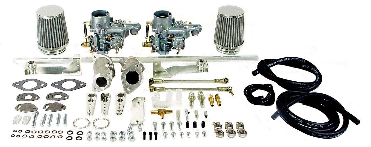 EMPI Twin 34 EPC Carburettor Kit, Single Port