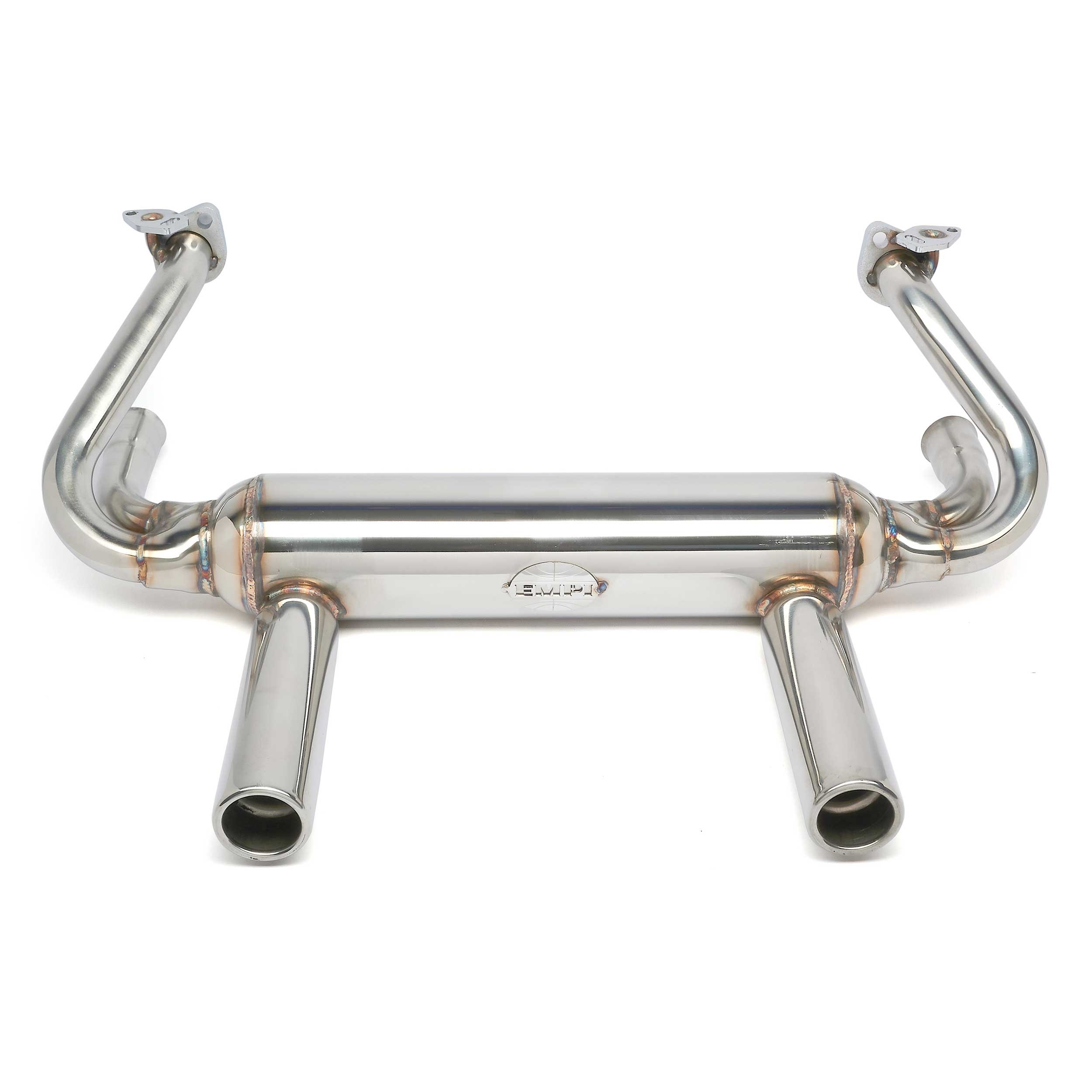 Exhaust System, EMPI 2 Tip Stainless Steel, 1300-1600
