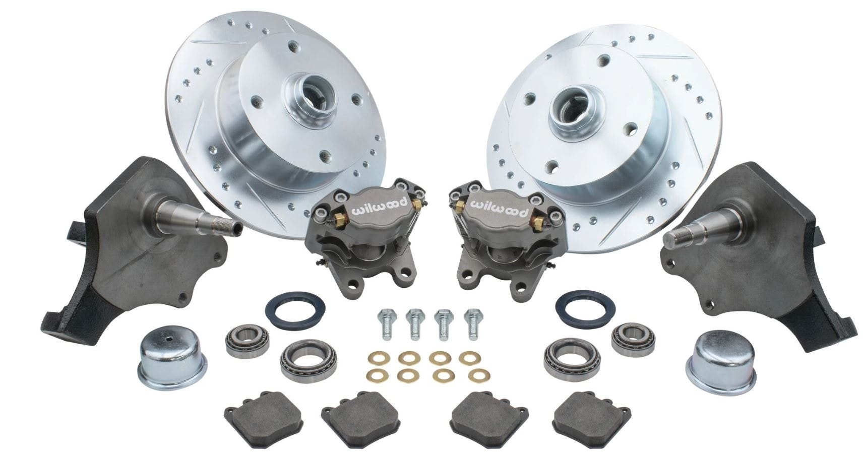 Front Disc Brake Kit, 4x130, Wilwood, Drop BJ Spindles