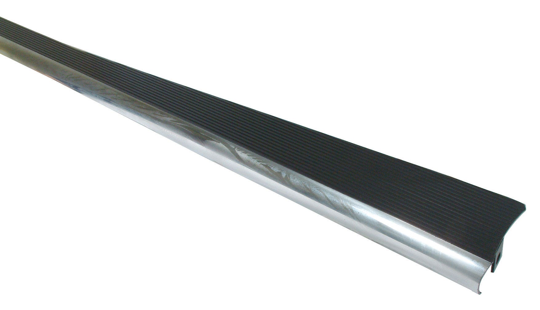 Running Boards, Billet Look, Black Satin, With Polished Edge, Pair