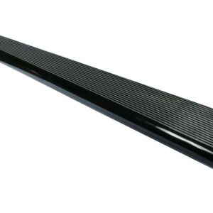 Running Boards, Billet Look, Gloss Black / Polished Ribs, Pair