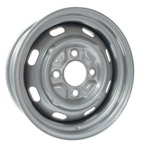Silver OE Style Steel Wheel 5.5×15”, 4×130 PCD, ET+25