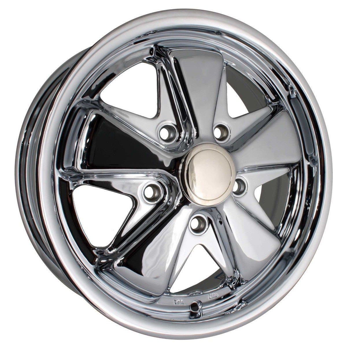 SSP Fooks Alloy Wheel Chrome 5.5x15", 5x130 PCD, ET45