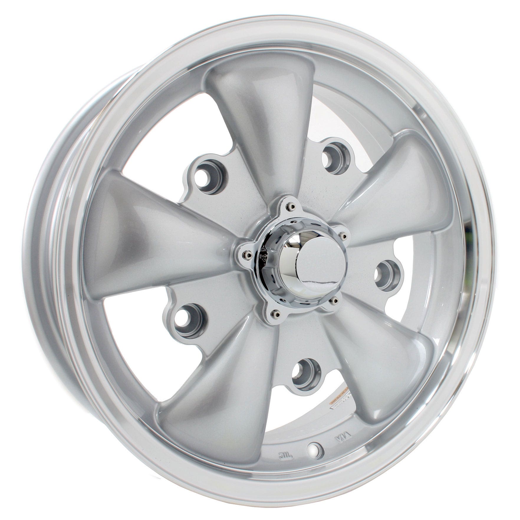 SSP GT 5 Spoke Alloy Wheel Silver 5.5x15'', 5x205 PCD, ET20