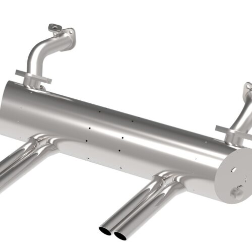 Vintage Speed Abarth Style Exhaust System, Apron With Cut Outs