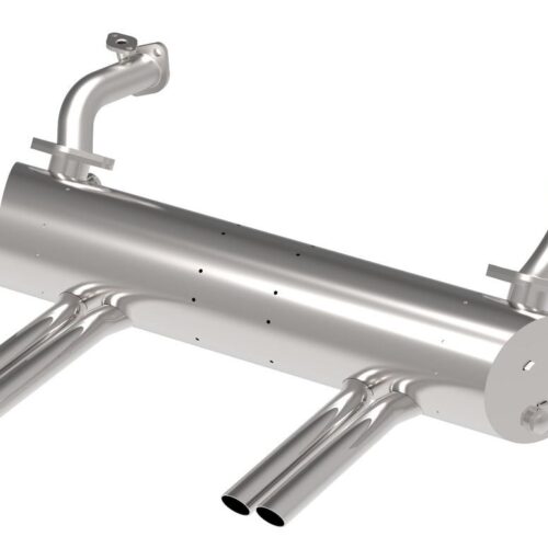 Vintage Speed Abarth Style Exhaust System Late 1200cc No Apron Cut Outs