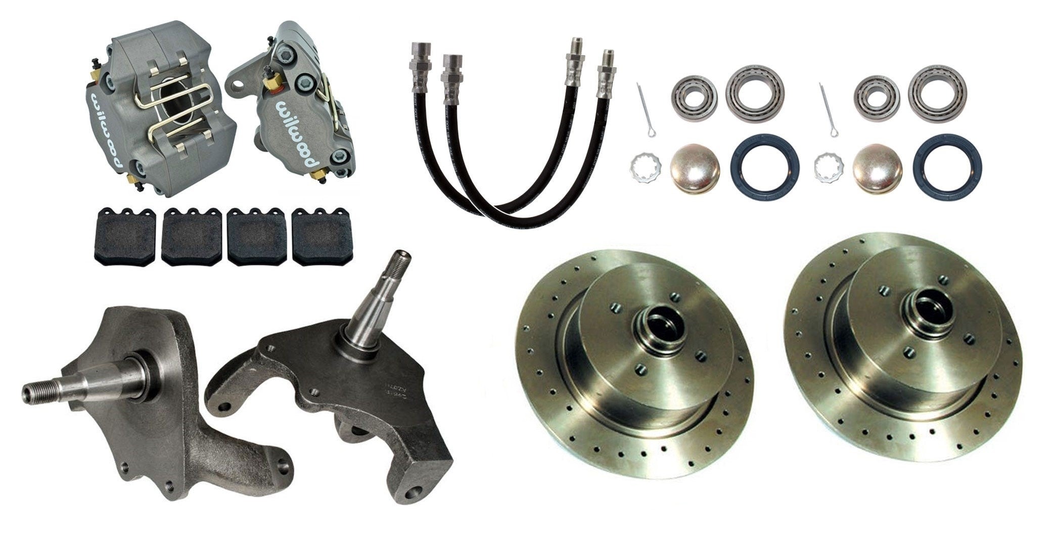 Wilwood Disc Brake Conversion Kit, 4x130 Dropped Spindles