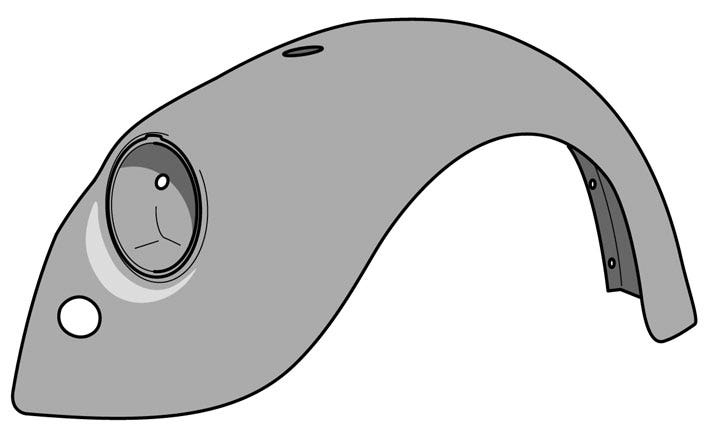 Wing Front Left 1200cc