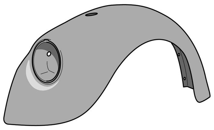 Wing Front Left 1200cc