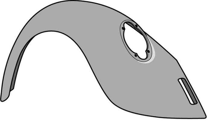 Wing Rear Left Zinc Galvanised