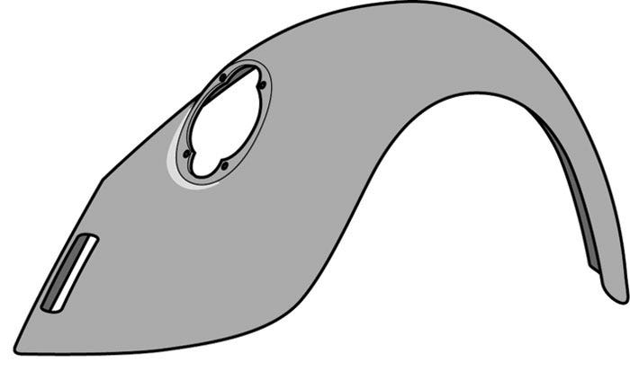 Wing Rear Right Zinc Galvanised